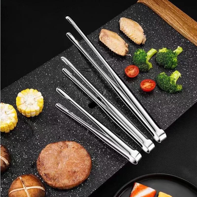 Kitchen Gadgets For Arthritic Hands - Stainless Steel Cooking Tongs Korean BBQ