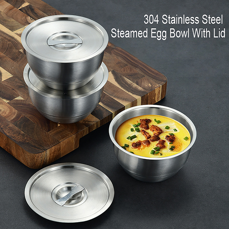 1Pc Stainless Steel Rice Bowl  - đánh giá và giá Korean Kitchen Gadgets