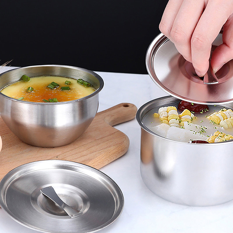 1Pc Stainless Steel Rice Bowl  - đánh giá và giá Korean Kitchen Gadgets