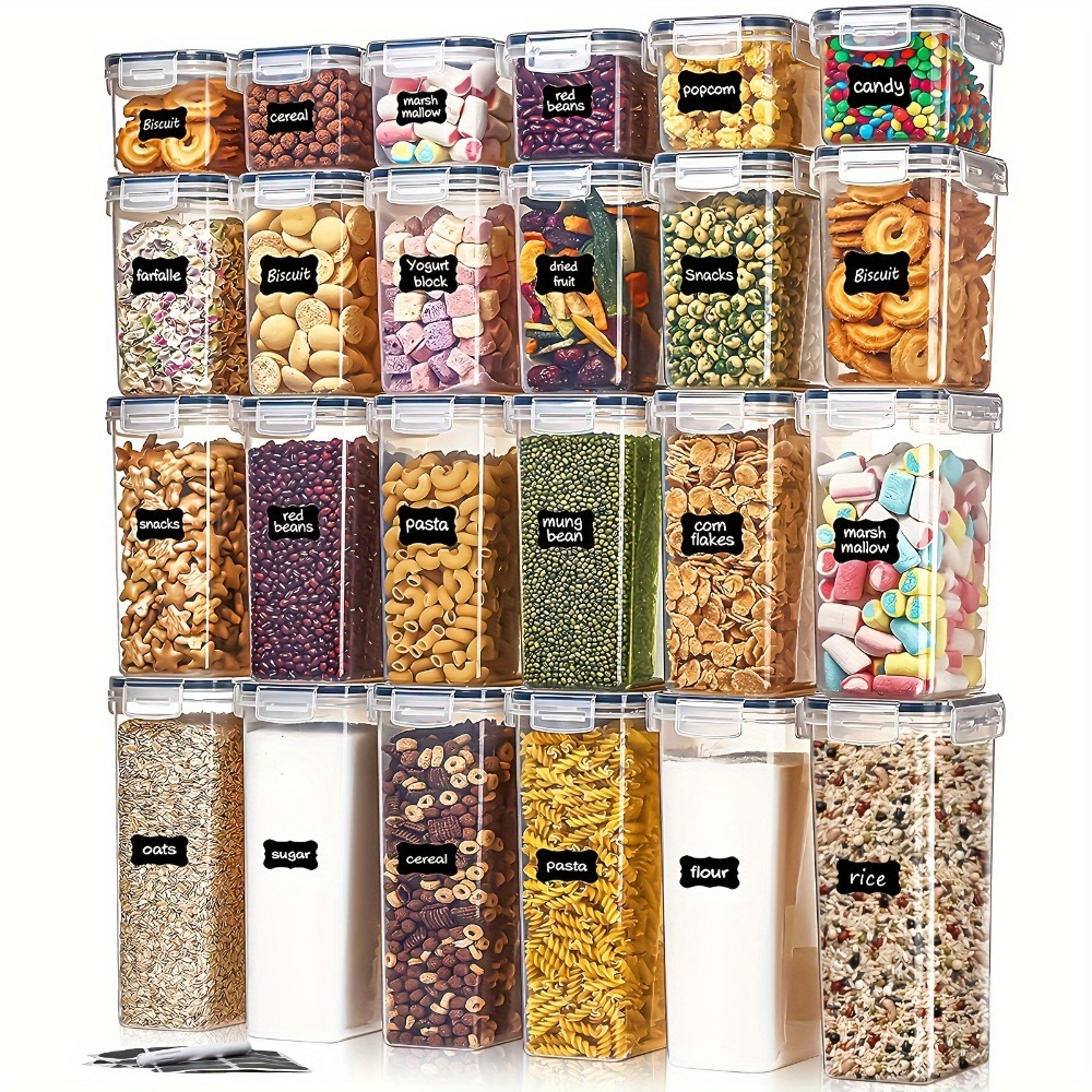 24Pcs Food Storage Containers  - đánh giá và giá Kitchen Gadgets Organizer