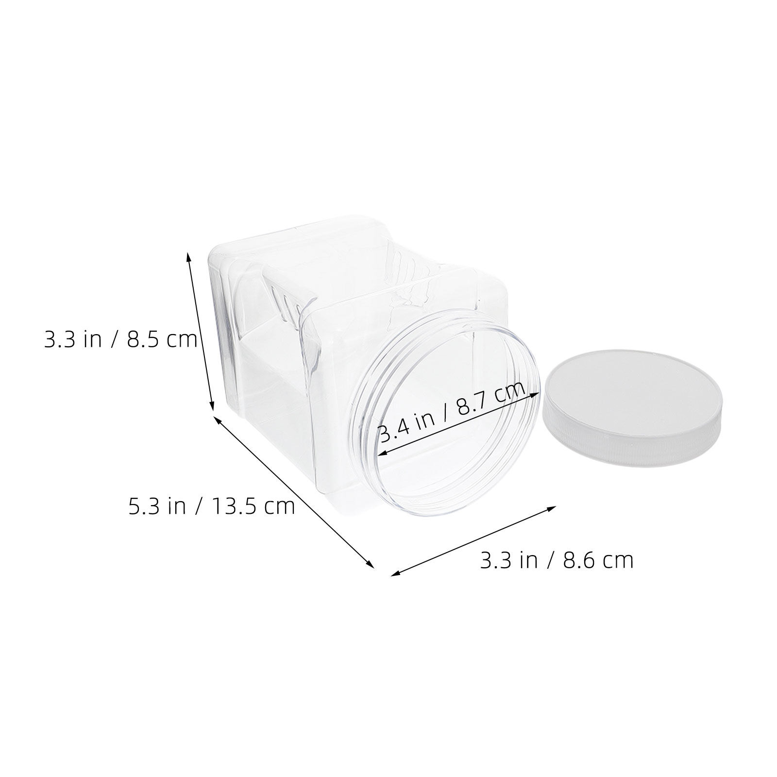 6Pcs Transparent Square Canist - đánh giá và giá Food Storage Containers