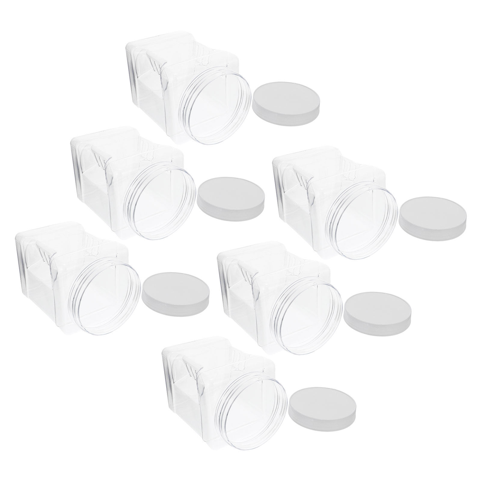 6Pcs Transparent Square Canist - đánh giá và giá Food Storage Containers