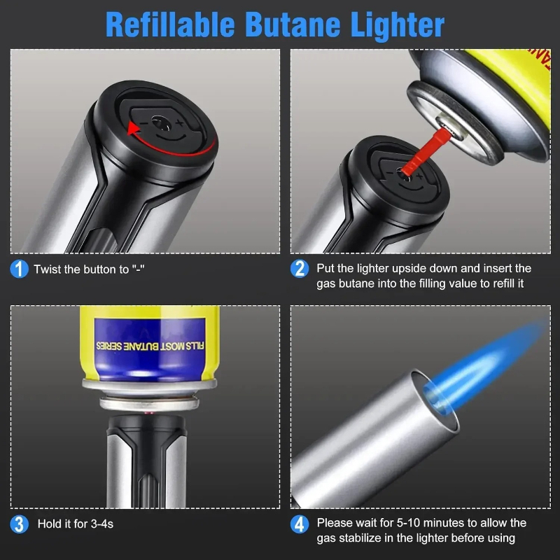 Metal Pen-Style Torch Lighter  - đánh giá và giá Kitchen Gadgets For Gifts