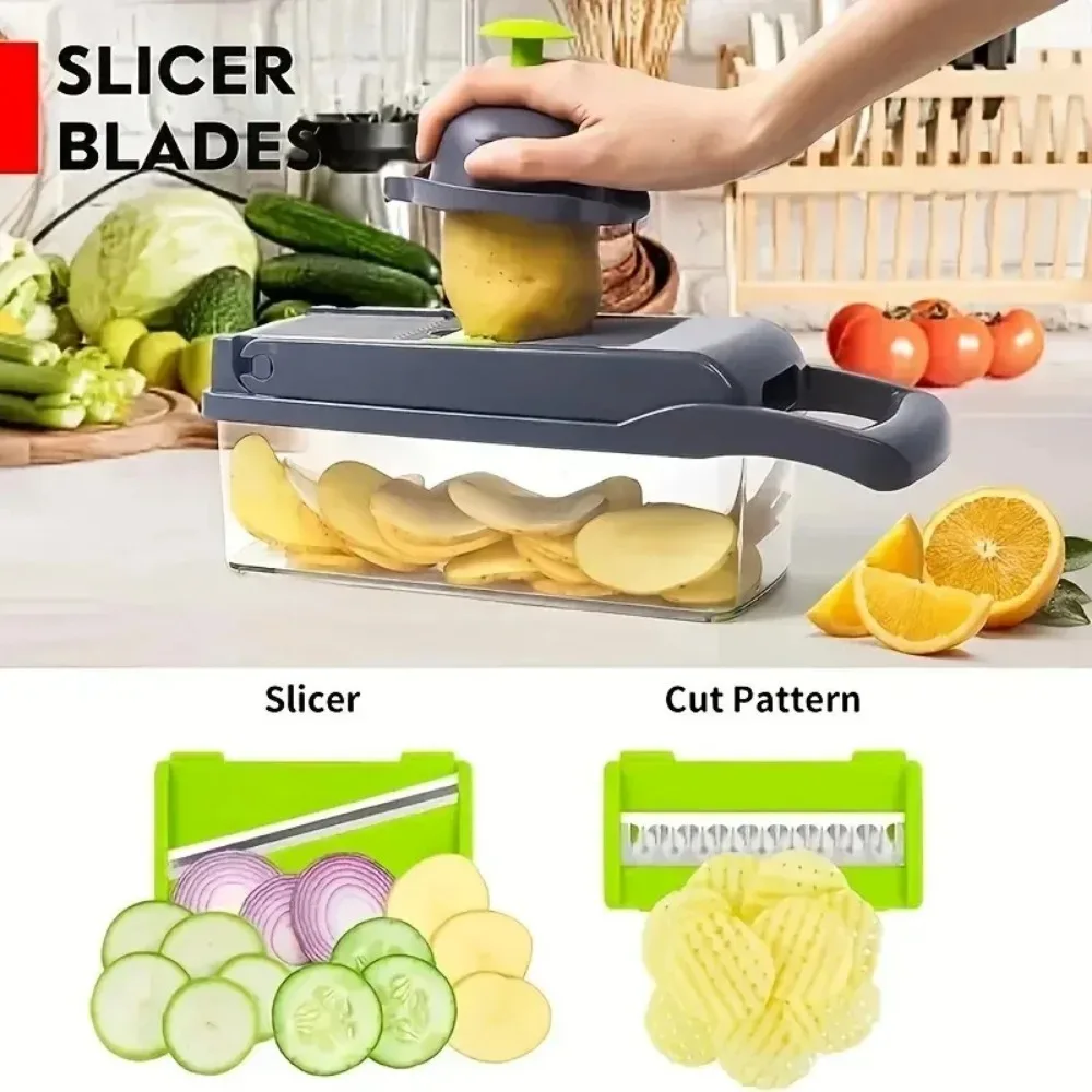 Multifunctional Vegetable Chop - đánh giá và giá Korean Kitchen Gadgets