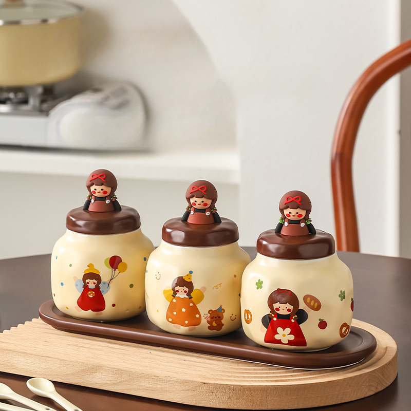 Household Ceramic Seasoning Ja - đánh giá và giá Korean Kitchen Gadgets