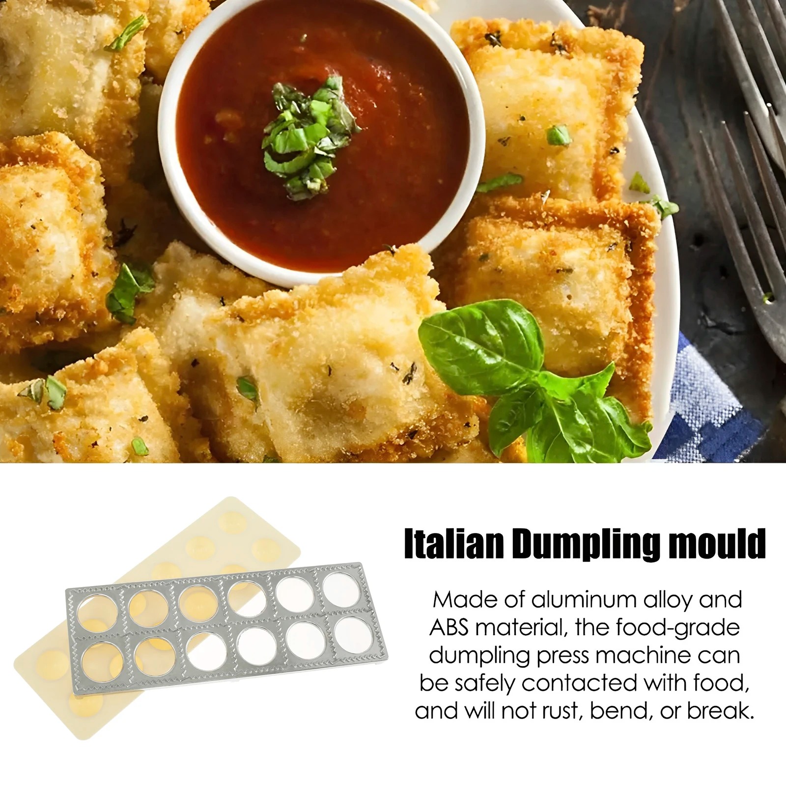 Dumpling Mold 12 Holes Ravioli - đánh giá và giá Kitchen Gadgets For Arthritic Hands