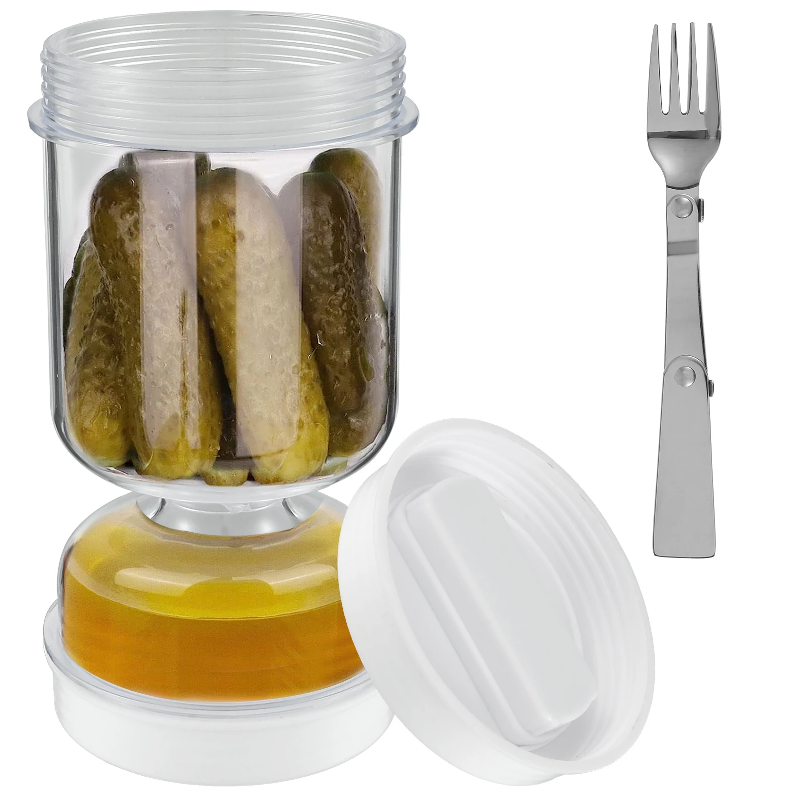 Pickles Jar With Forks Dry and - đánh giá và giá Korean Kitchen Gadgets