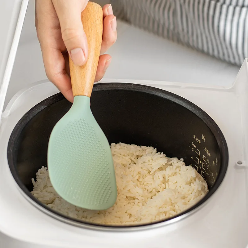 Hanging Silicone Rice Spoon Ki - đánh giá và giá Kitchen Gadgets Cool