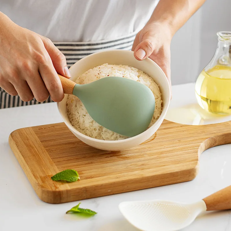 Hanging Silicone Rice Spoon Ki - đánh giá và giá Kitchen Gadgets Cool
