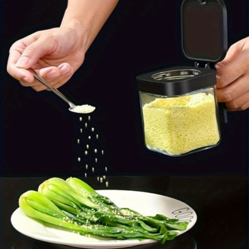 3pcs Glass Spice Jars with Spo - đánh giá và giá Korean Kitchen Gadgets