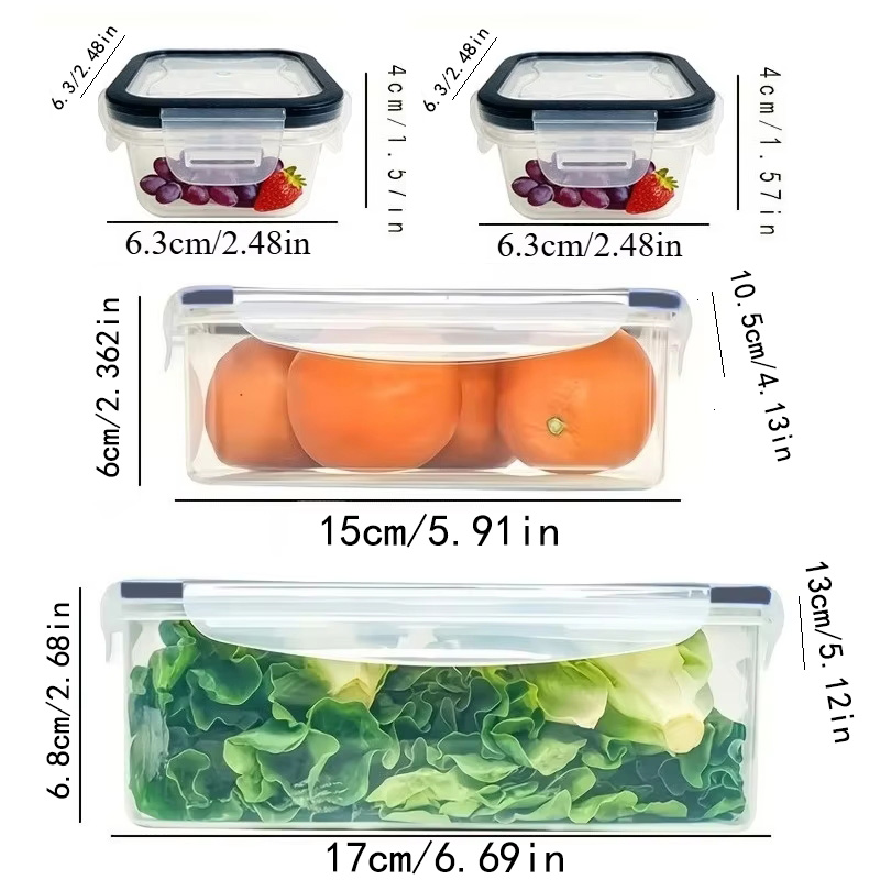 8Pcs Set Includes 4 Containers - đánh giá và giá Kitchen Gadgets Organizer