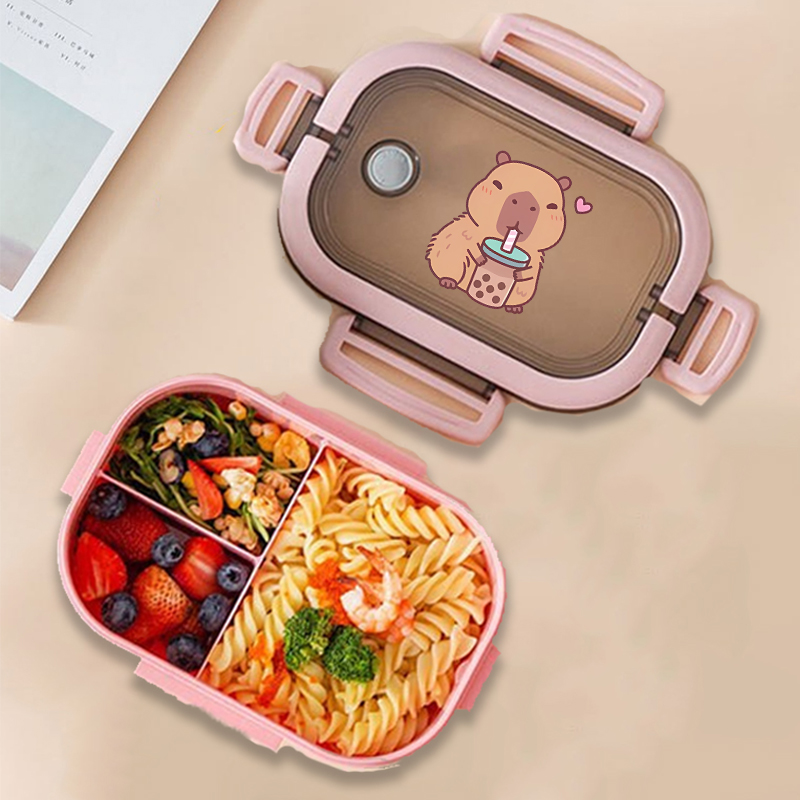 Capybara Bento Lunch Box Anime - đánh giá và giá Food Storage Containers