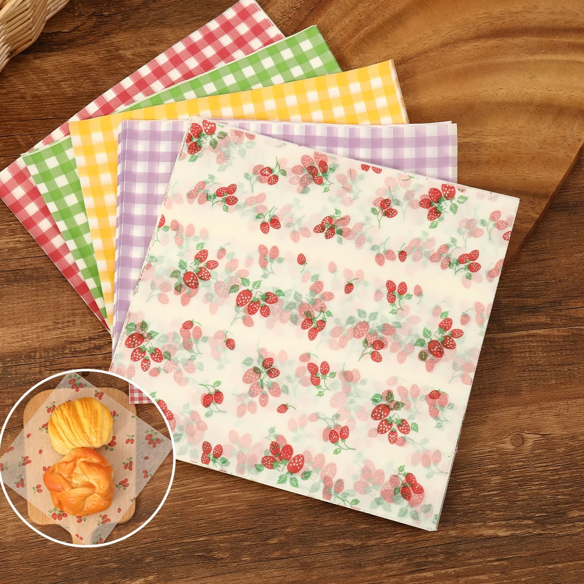 50Pcs Oilproof Wrapping Paper  - đánh giá và giá Kitchen Gadgets Gift