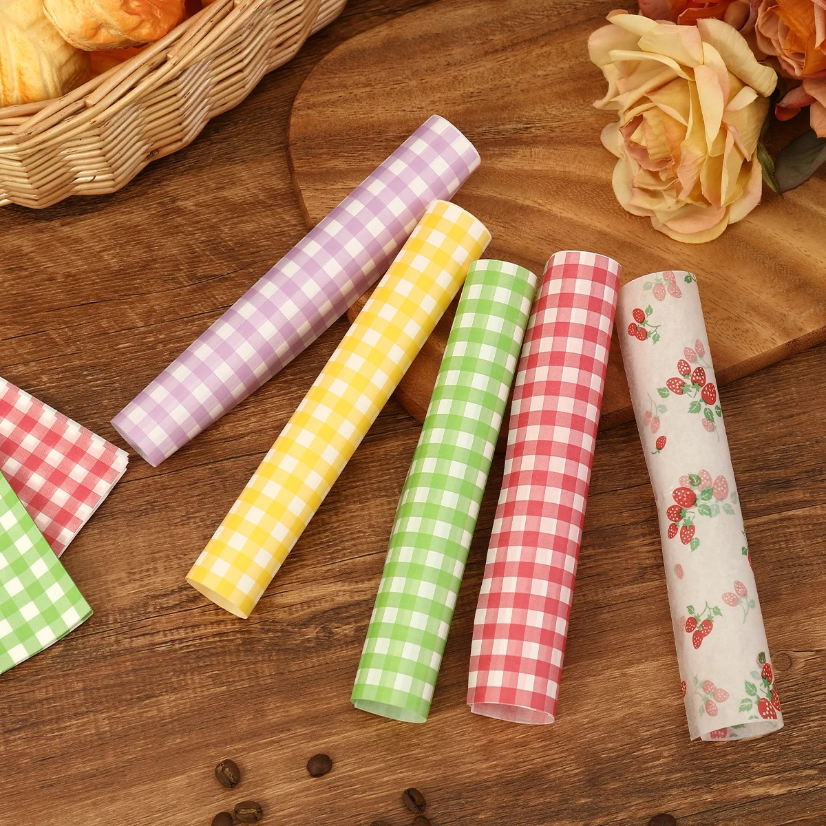 50Pcs Oilproof Wrapping Paper  - đánh giá và giá Kitchen Gadgets Gift