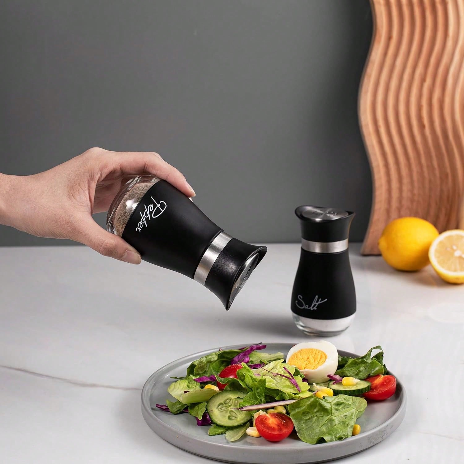 2pcs Seasoning Shaker Glass Bo - đánh giá và giá Korean Kitchen Gadgets