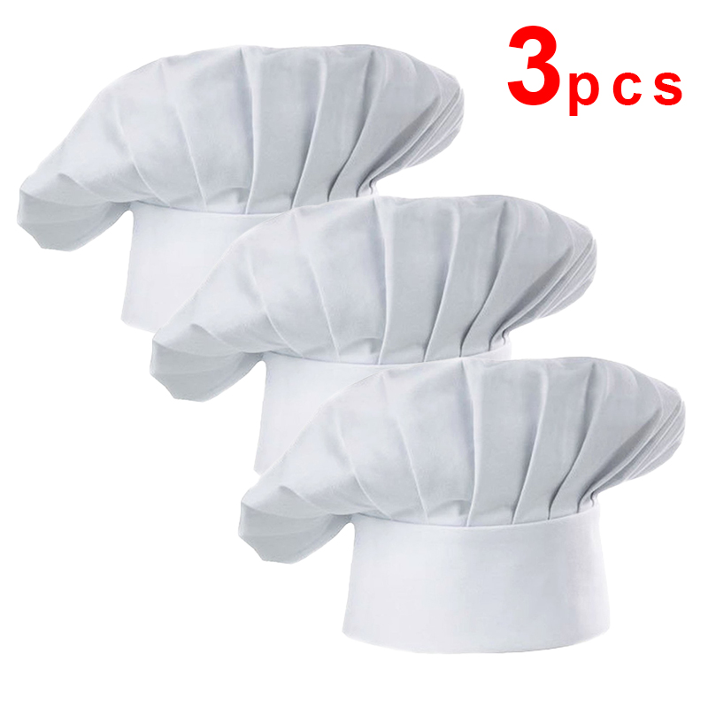 3pcs High22cm Cook Hat White C - đánh giá và giá Kitchen Gadgets You Need