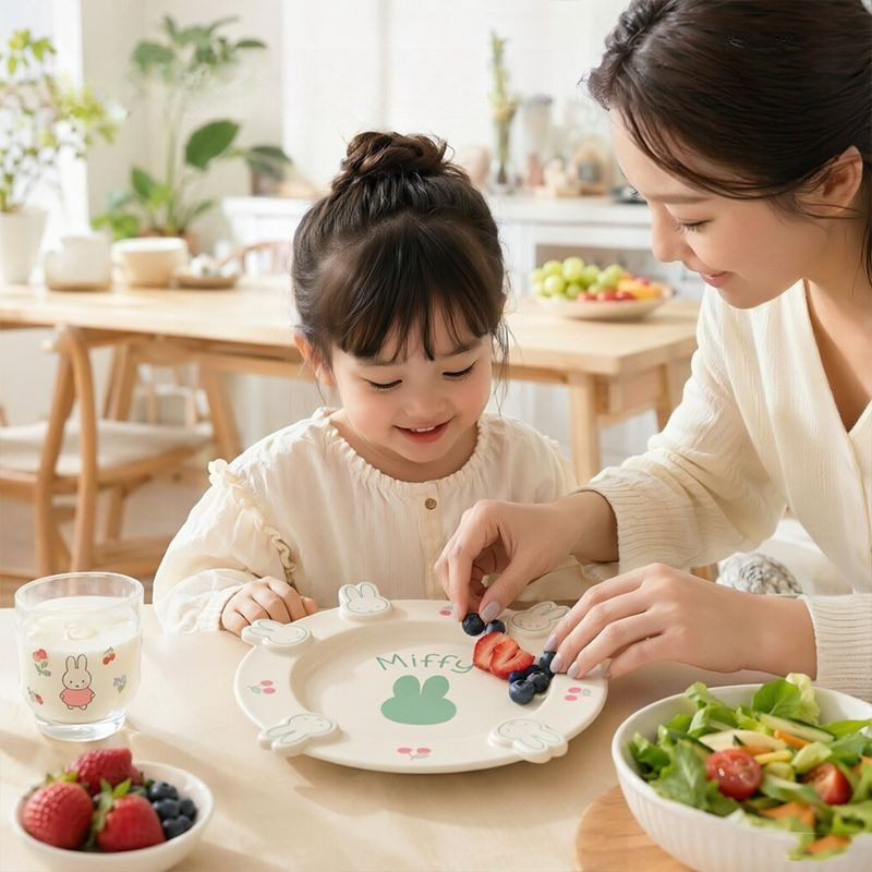 Anime Miffy Dinner Plate Ceram - đánh giá và giá Kitchen Gadgets Gift