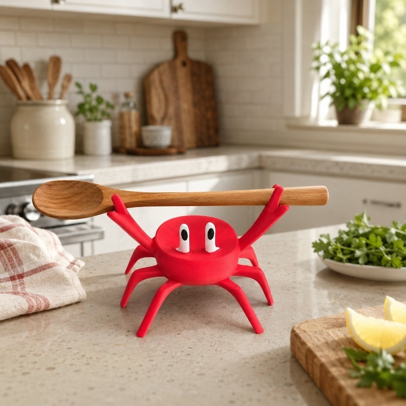 Red Crab Spoon Rest, Cute Crab - đánh giá và giá Kitchen Gadgets For Gifts