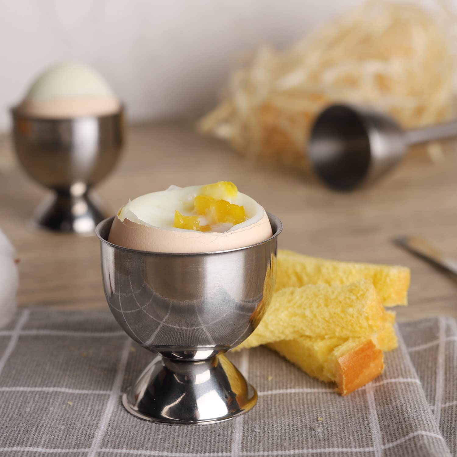 Stainless Steel Egg Cups Set H - đánh giá và giá Kitchen Gadgets For Gifts