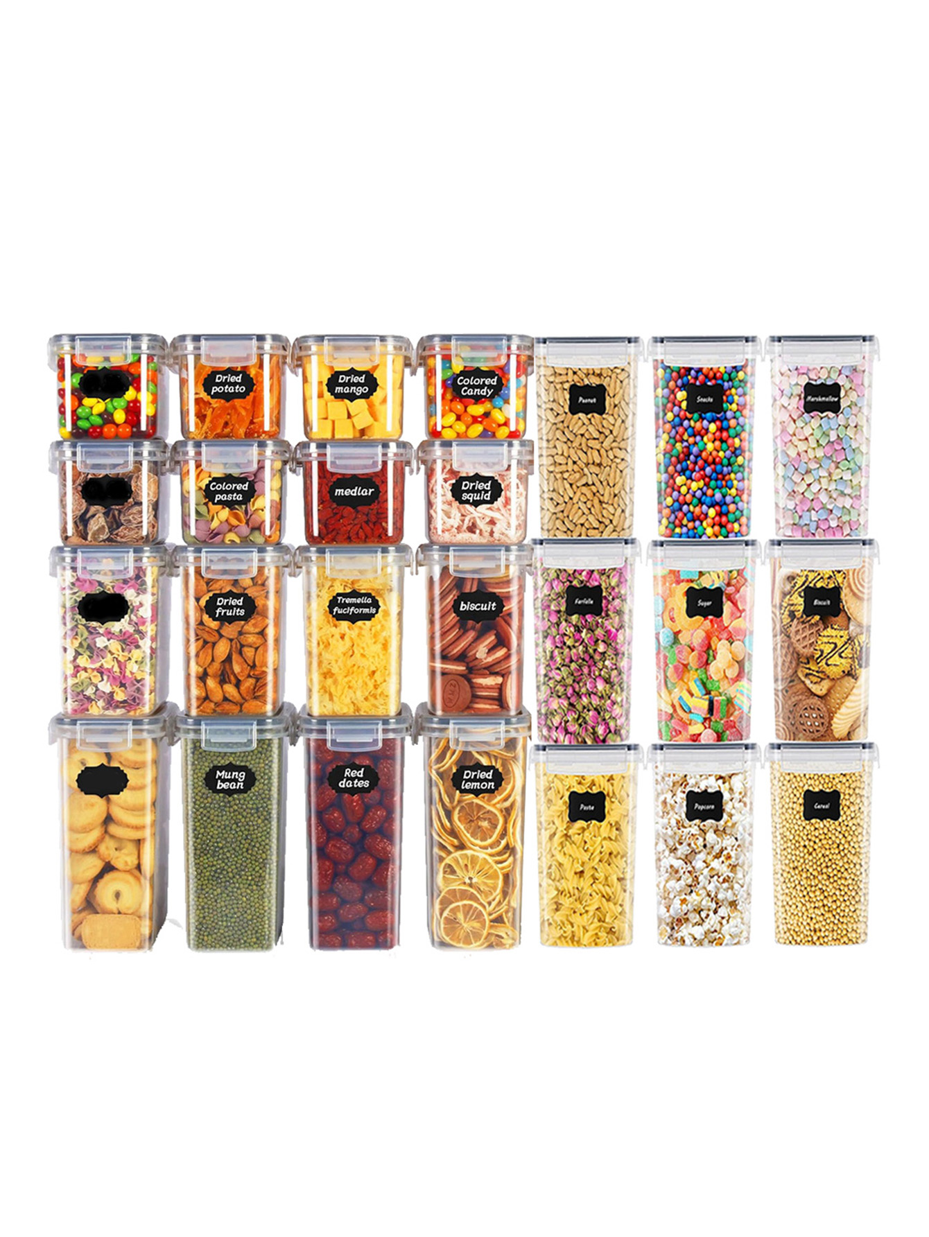 48pcs, Sealed Food Storage Con - đánh giá và giá Kitchen Gadgets Organizer