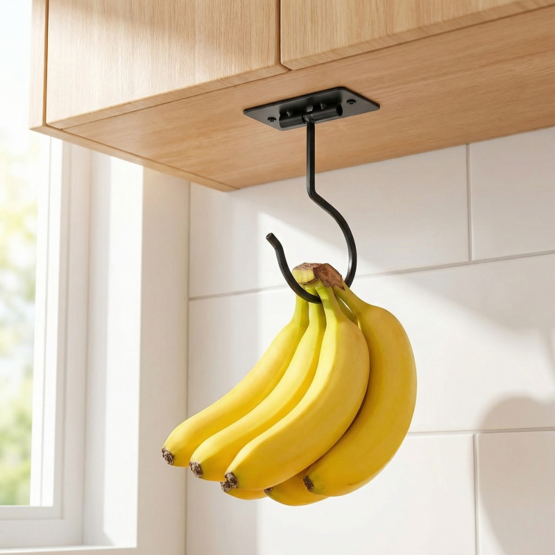 Black Metal Self-Adhesive Bana - đánh giá và giá Kitchen Gadgets Organizer